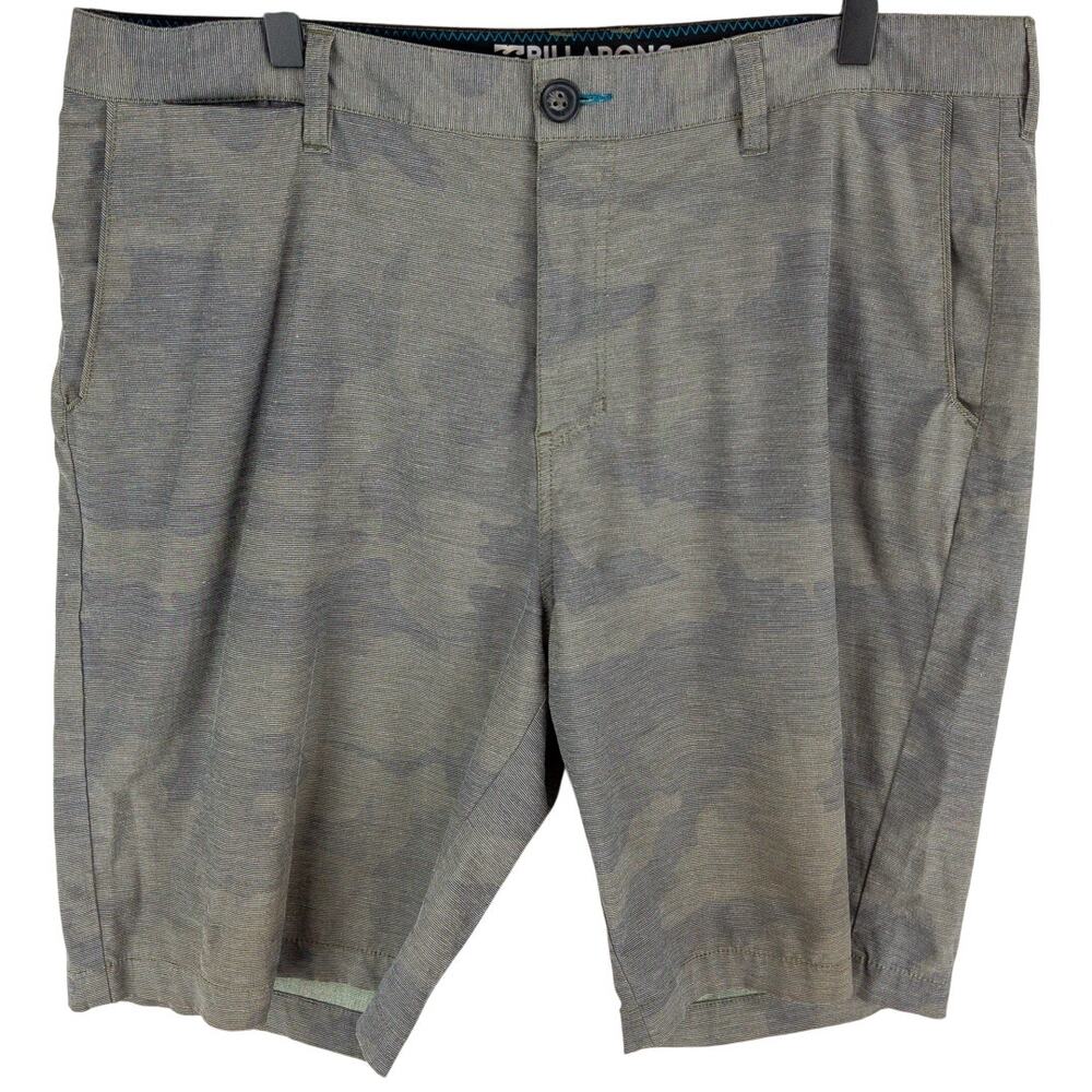Billabong Crossfire Submersible Hybrid Shorts Mens 38 Green Camo Stretch